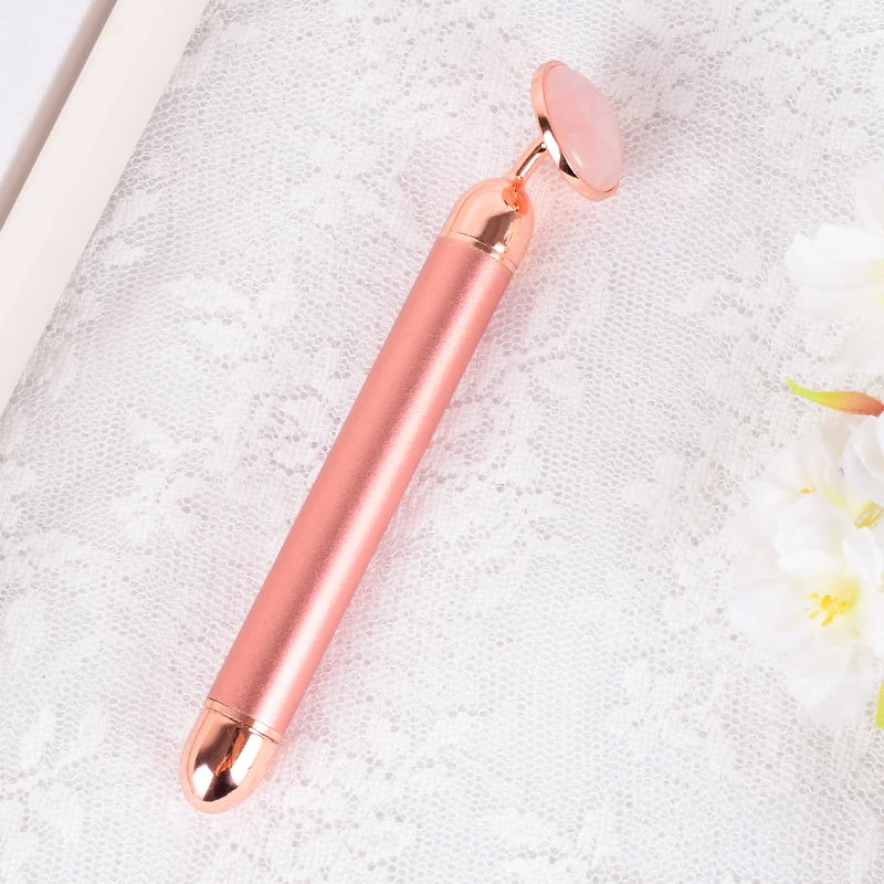Natural Stone Rose Gold Electric Roller Original