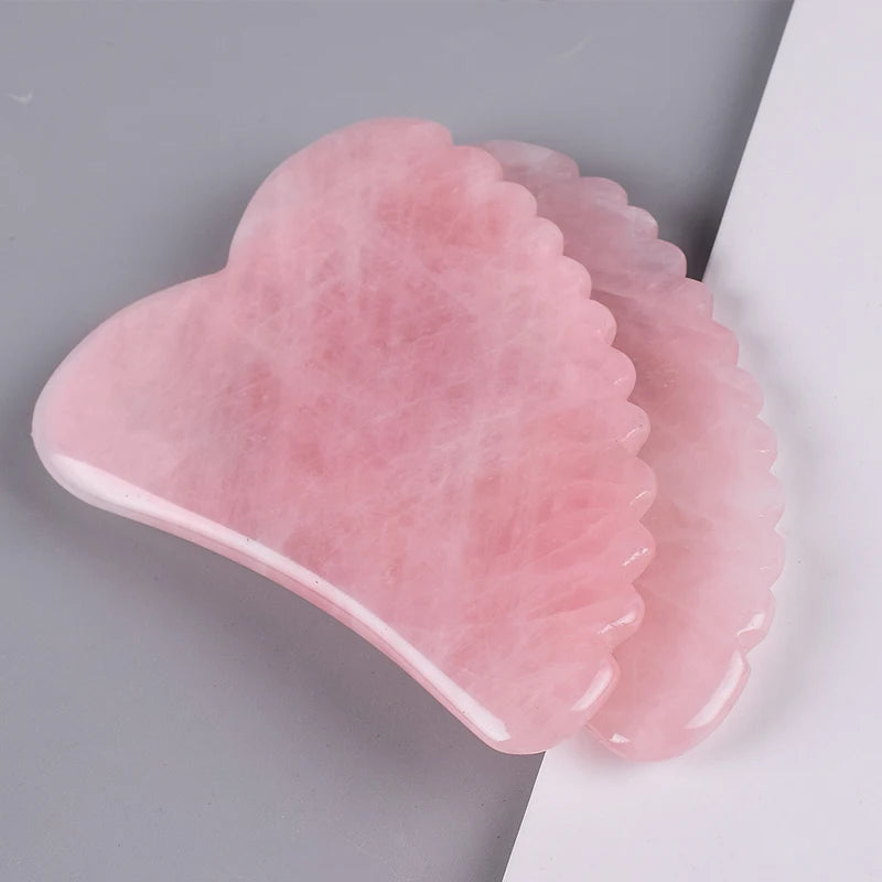 Rose Quartz Facial Gua Sha Tools