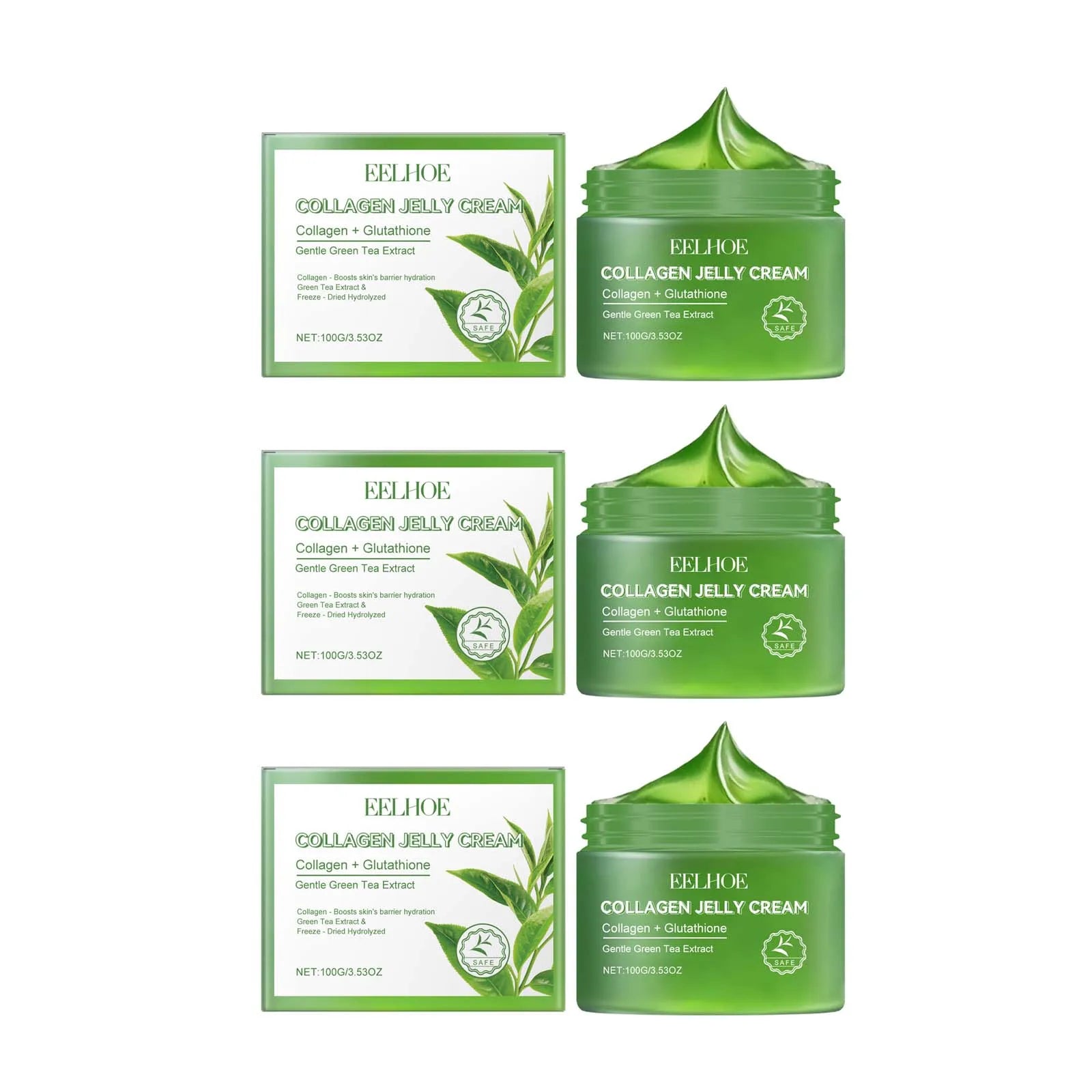 Green Tea Collagen Jelly Cream
