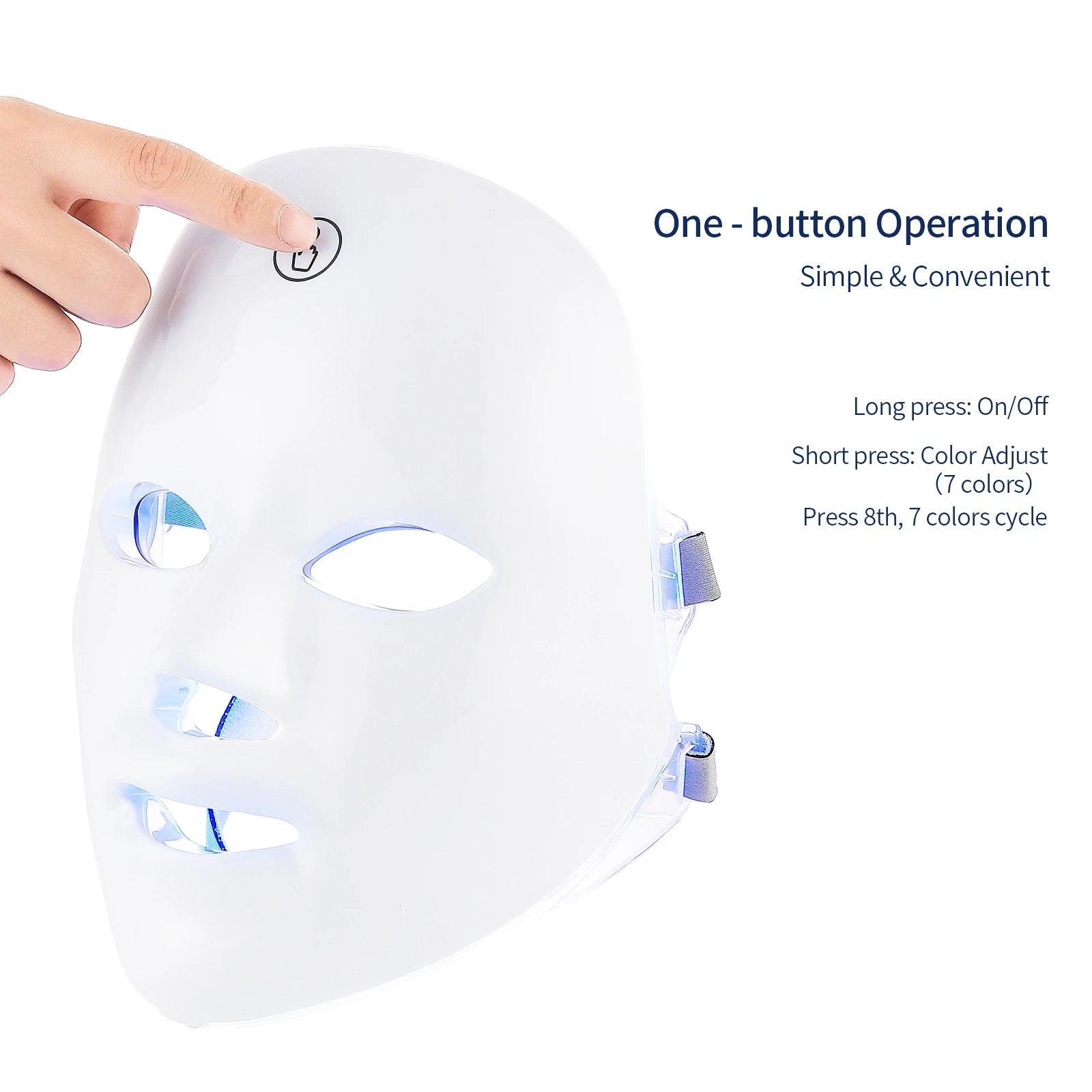 7 Colors Photon Facial LED Mask Red Light Therapy