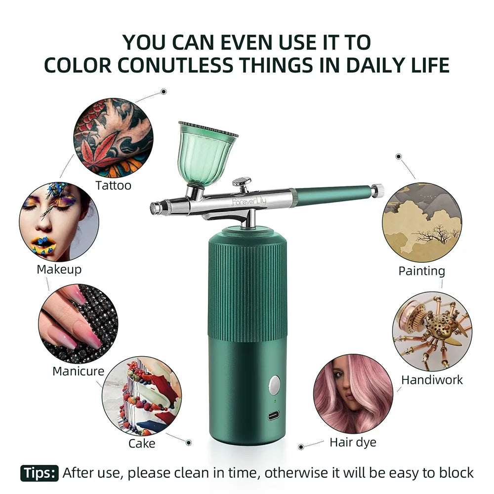 Mini Airbrush Kit For Facial Skin Care Nails
