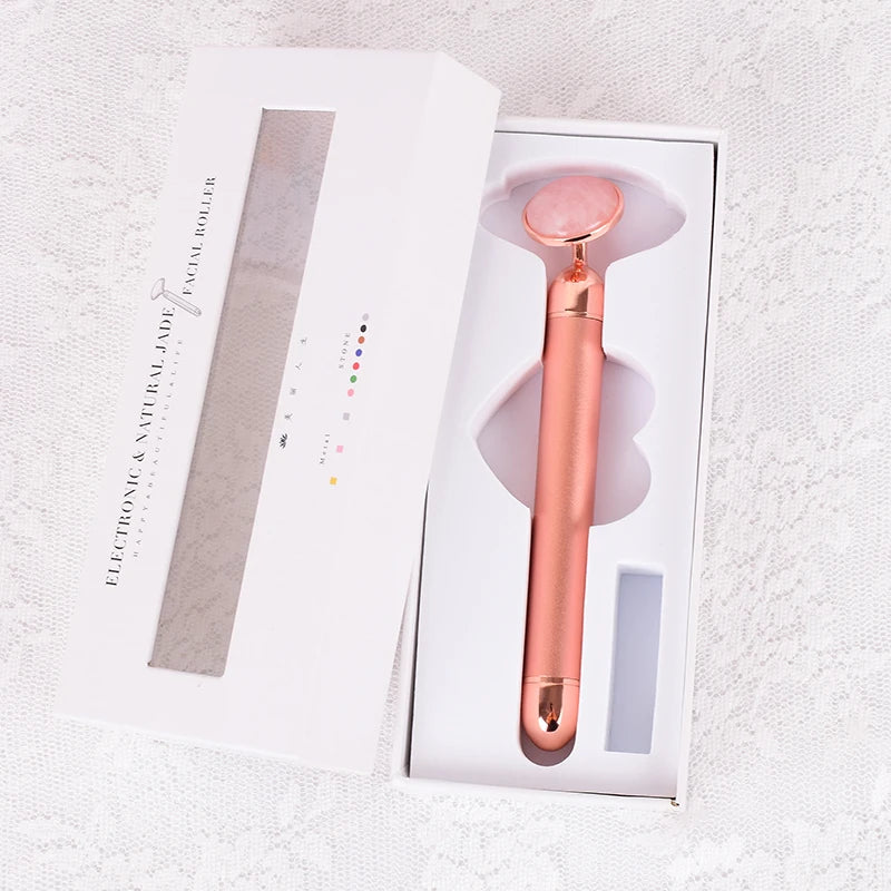 Natural Stone Rose Gold Electric Roller Original