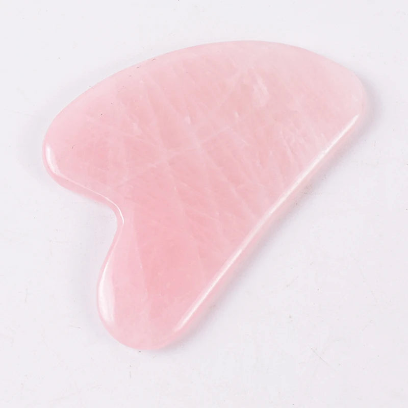 Face Care Massage Roller Natural Rose Quartz Gua Sha