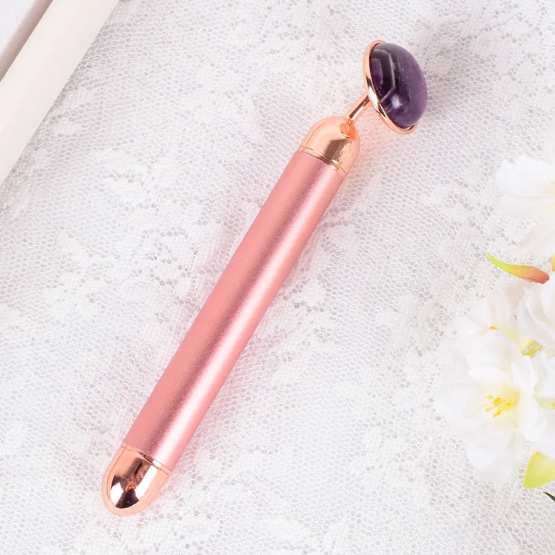 Natural Stone Rose Gold Electric Roller Original