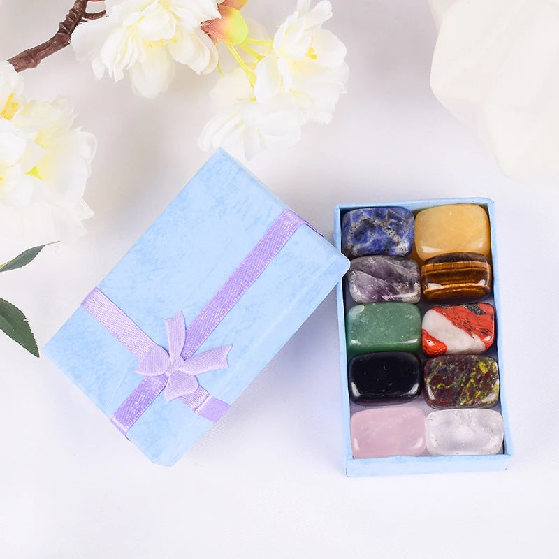 10 Pcs /Set Natural Tumbled Stone