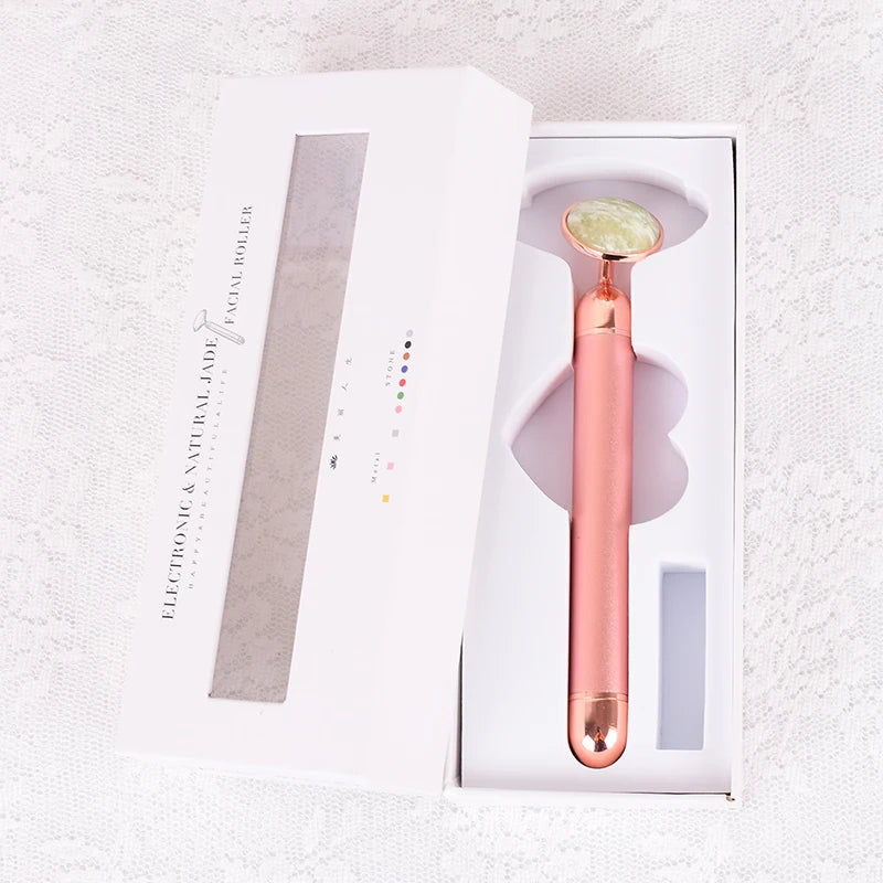Natural Stone Rose Gold Electric Roller Original