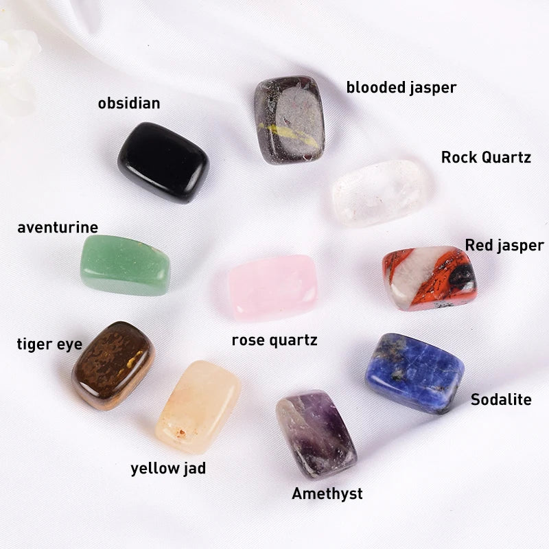 10 Pcs /Set Natural Tumbled Stone