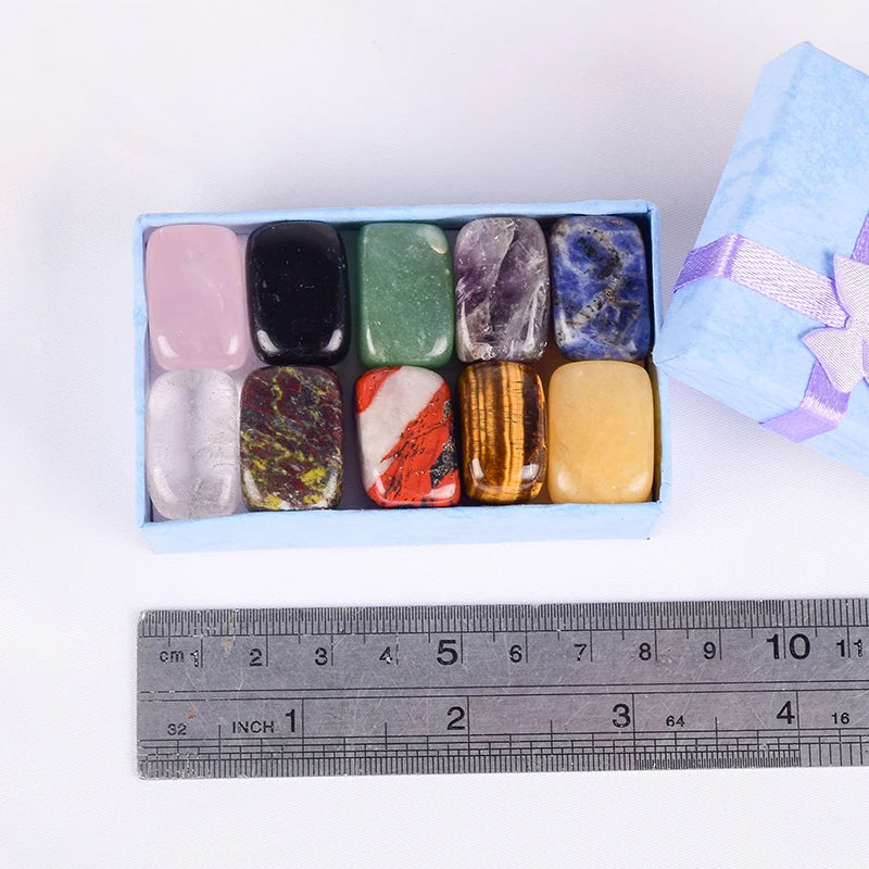 10 Pcs /Set Natural Tumbled Stone