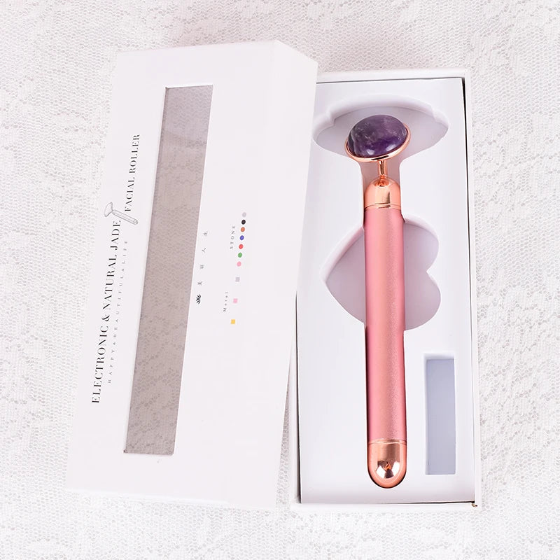 Natural Stone Rose Gold Electric Roller Original