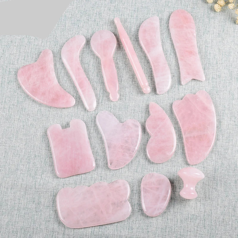Natural Rose Jade Gouache Scraper Face