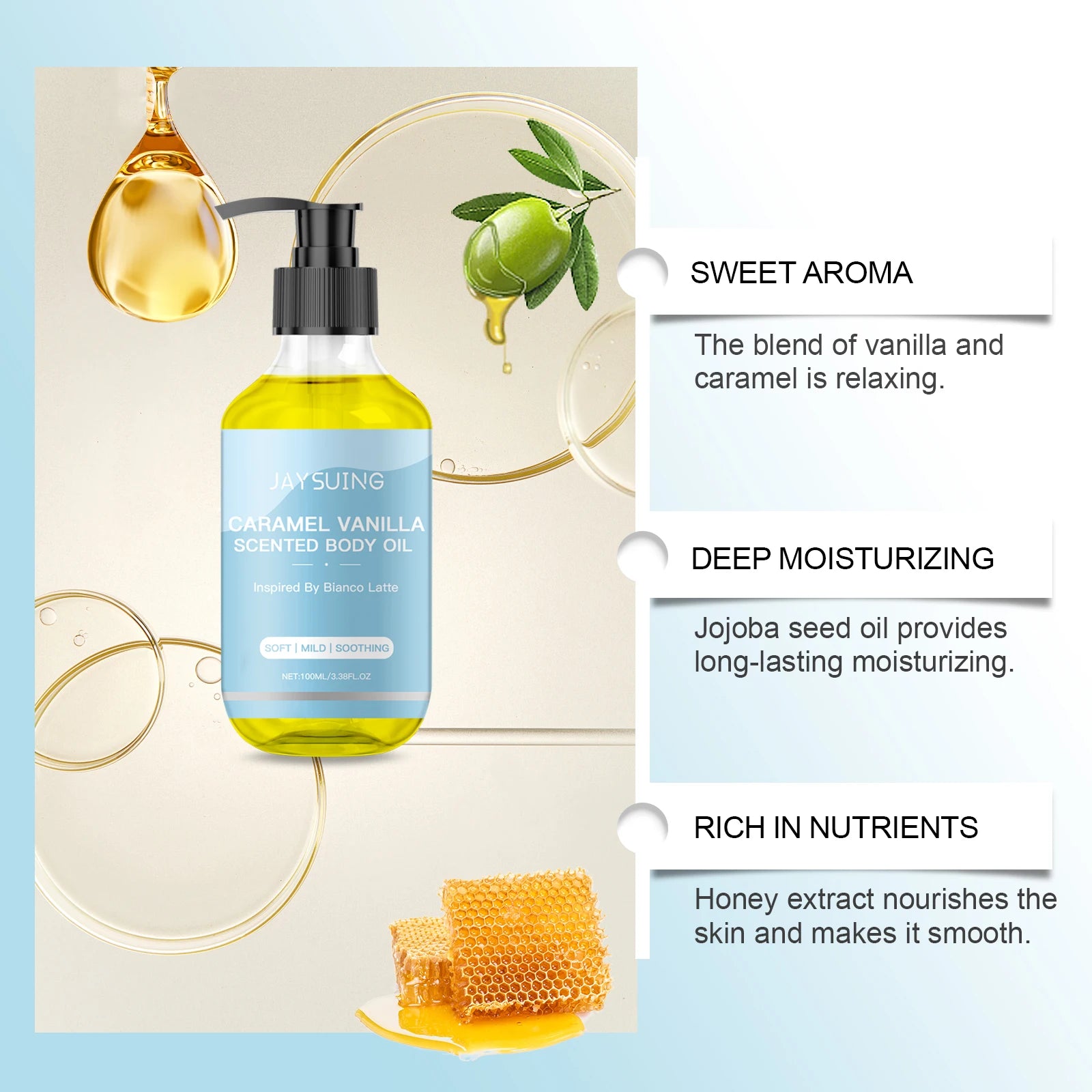 Caramel Vanilla Body Oil