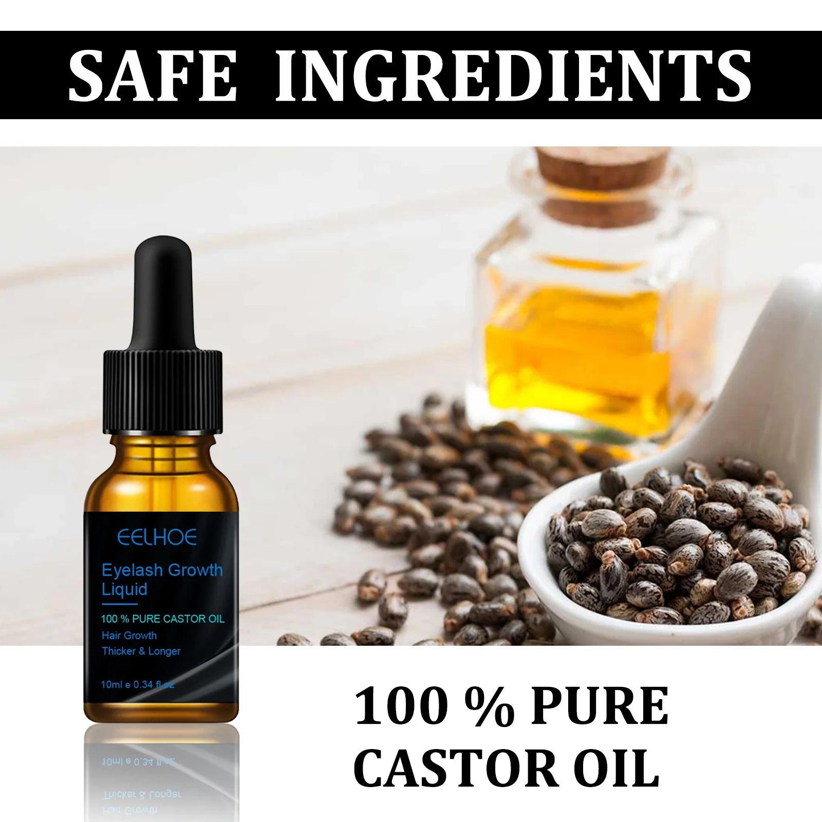 Eyebrows Natural Thick Slender Curl Curl Moist Natural Castor