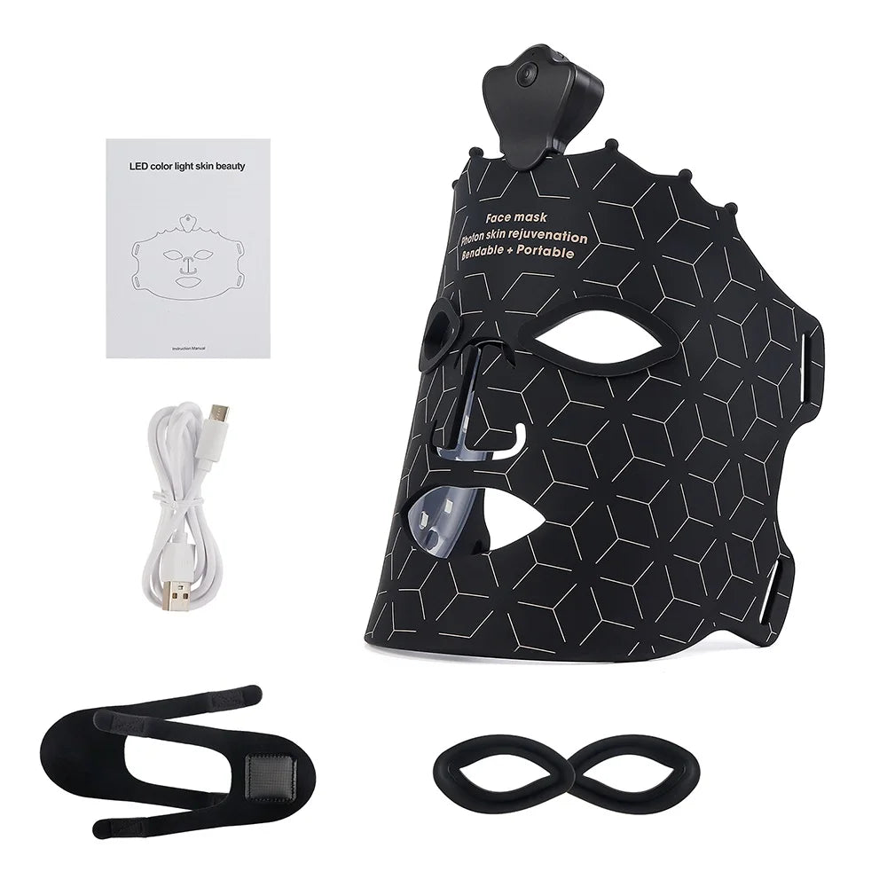 7 Colors Photon Silicone Face LED Mask 3D