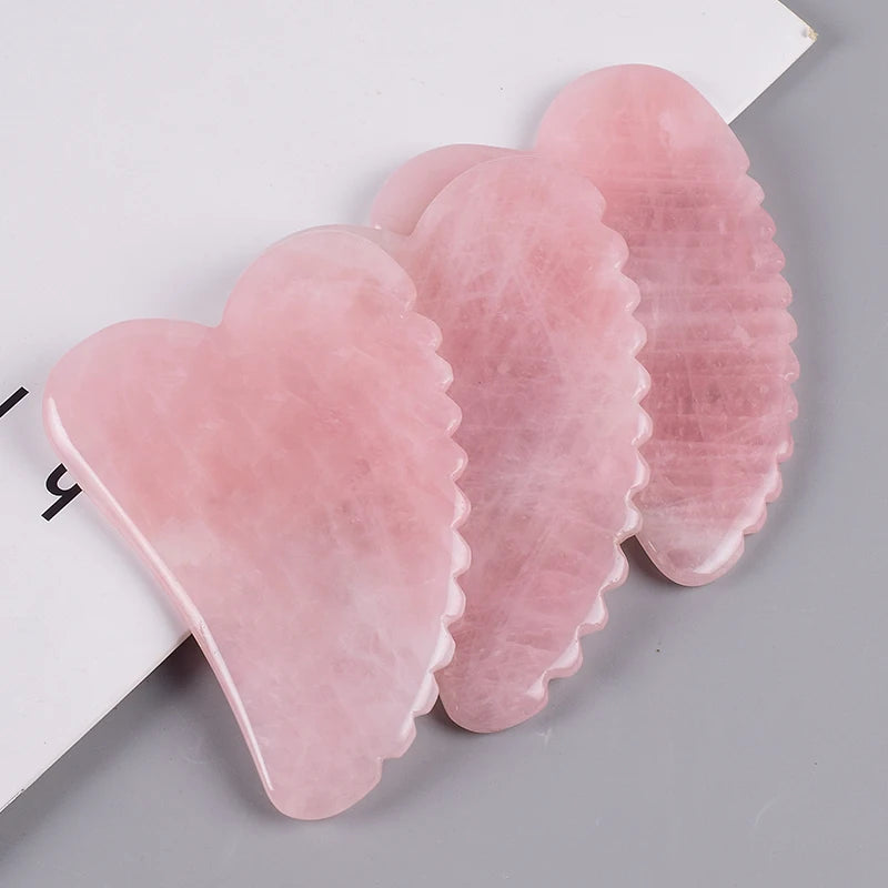 Rose Quartz Facial Gua Sha Tools
