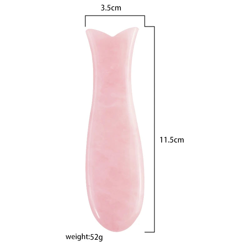 Natural Rose Jade Gouache Scraper Face