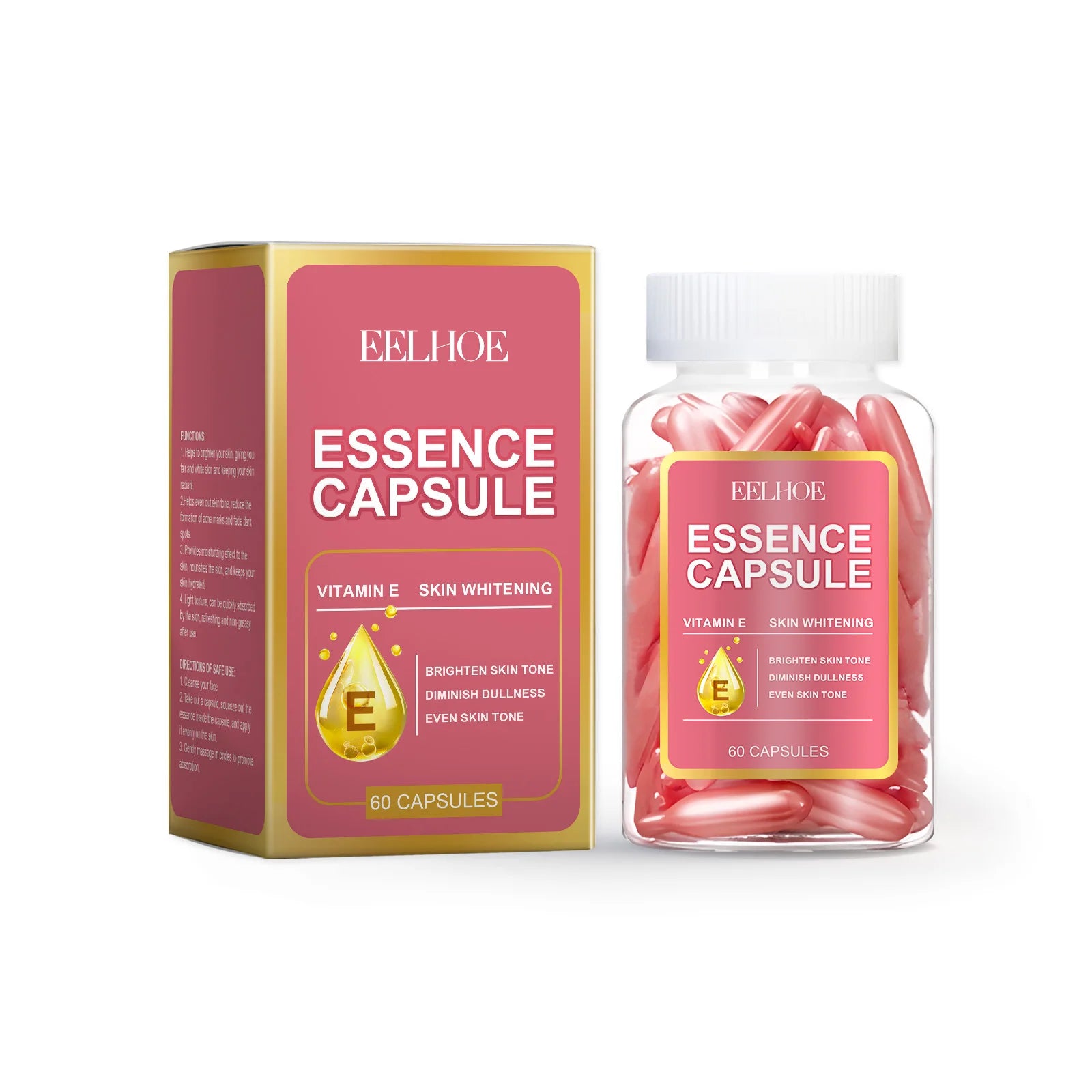 60Pcs Hyaluronic Acid Capsules Essence