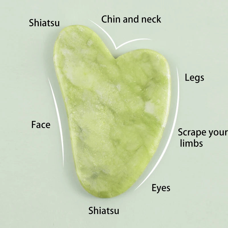 100% Natural Jade Stone Gua Sha Skin Massager
