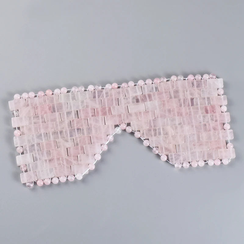 Natural Rose Quartz Eye Mask Massager