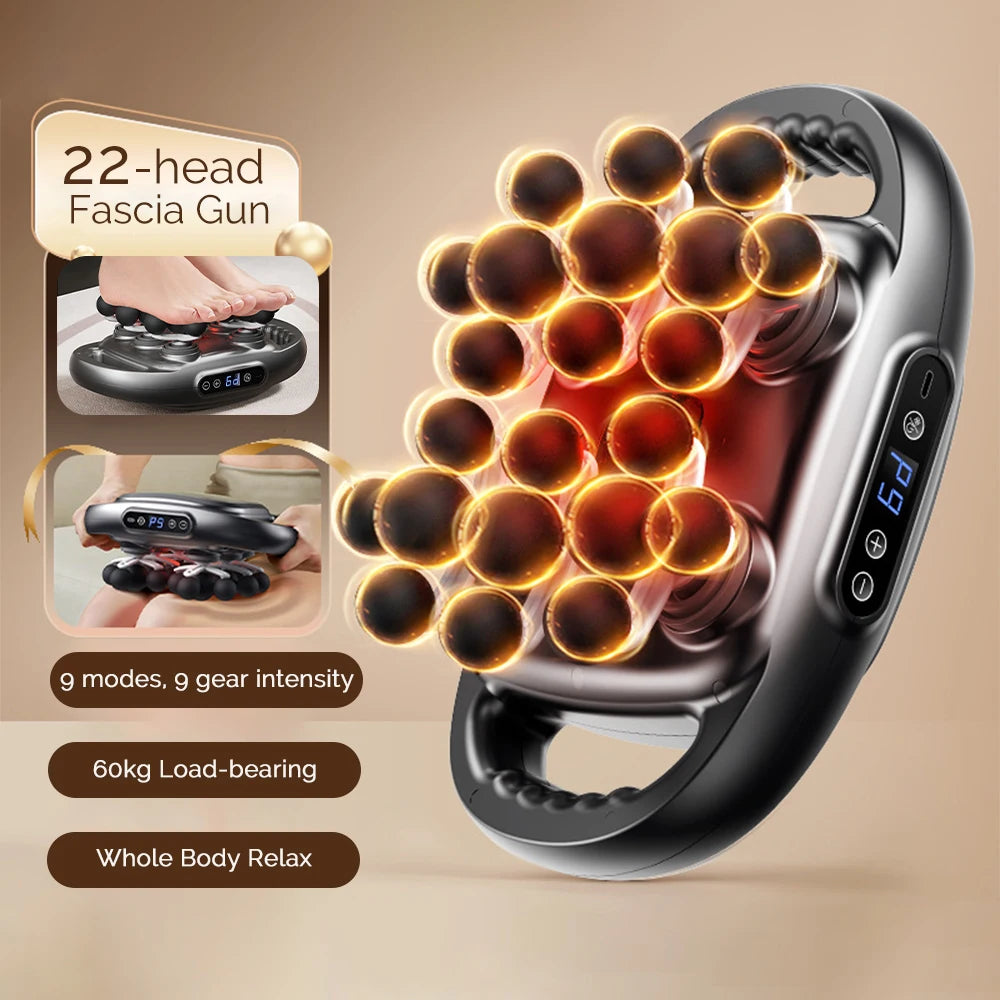 22-Head Fascia Gun High-Frequency Vibration