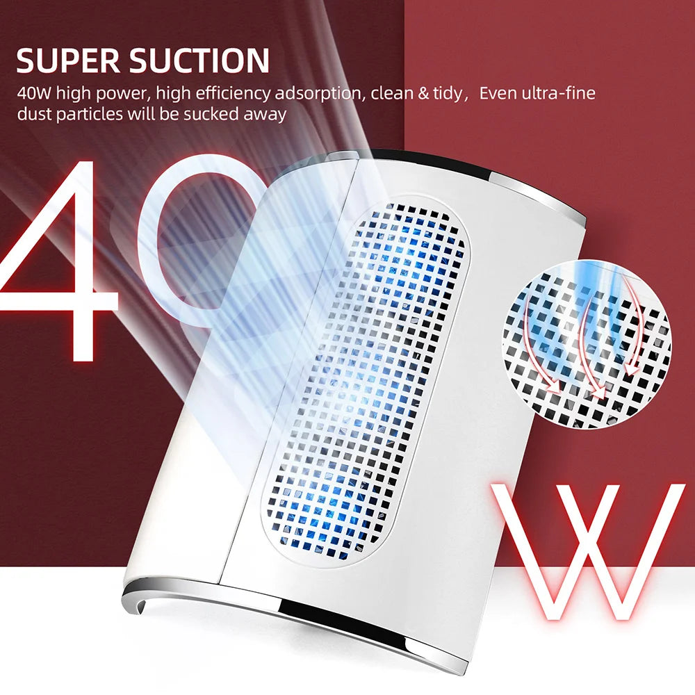 3 Fans Powerful Suction Professional Nail Dust Collector