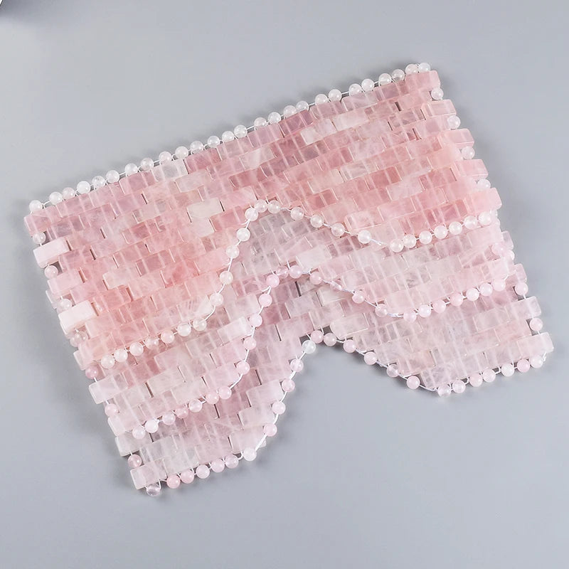 Natural Rose Quartz Eye Mask Massager