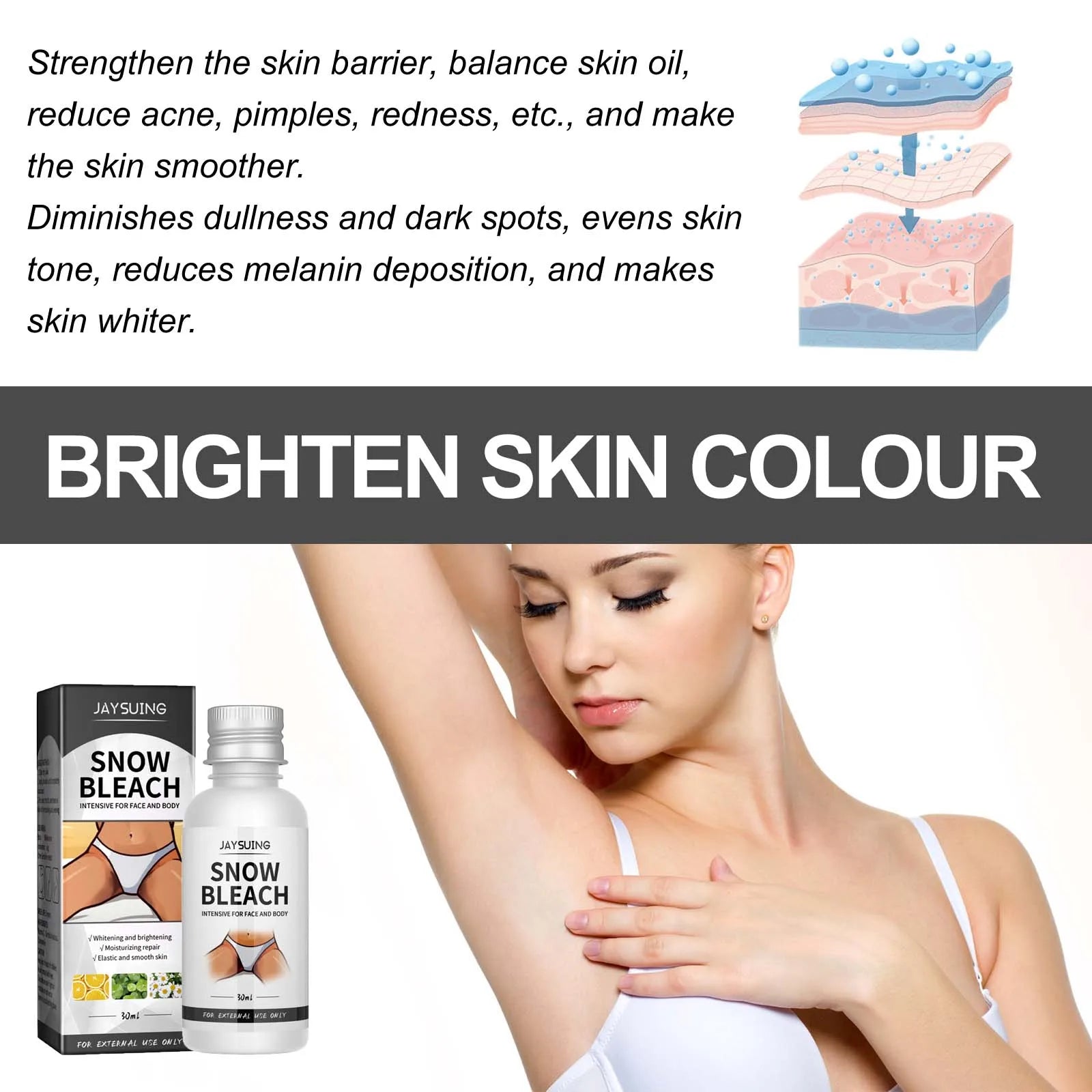 Body Snow Bleach Cream