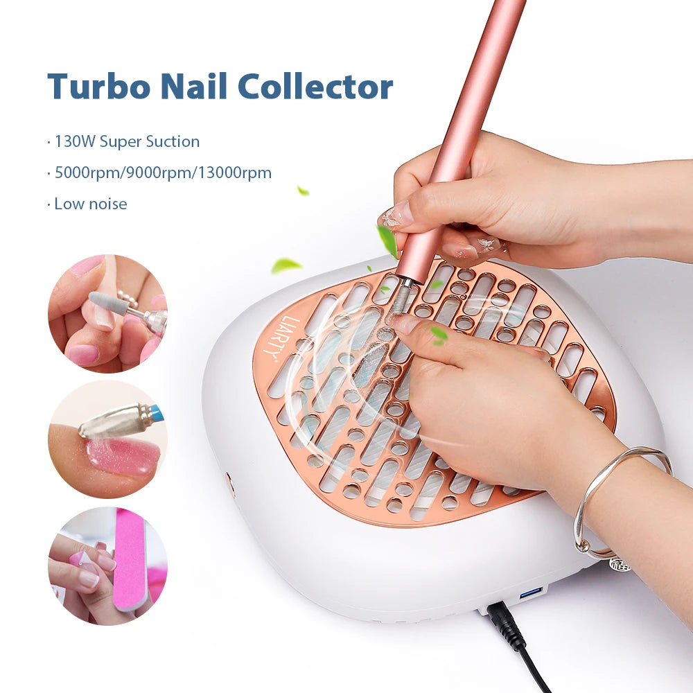 130W Super Suction Brushless Nail Dust Collector