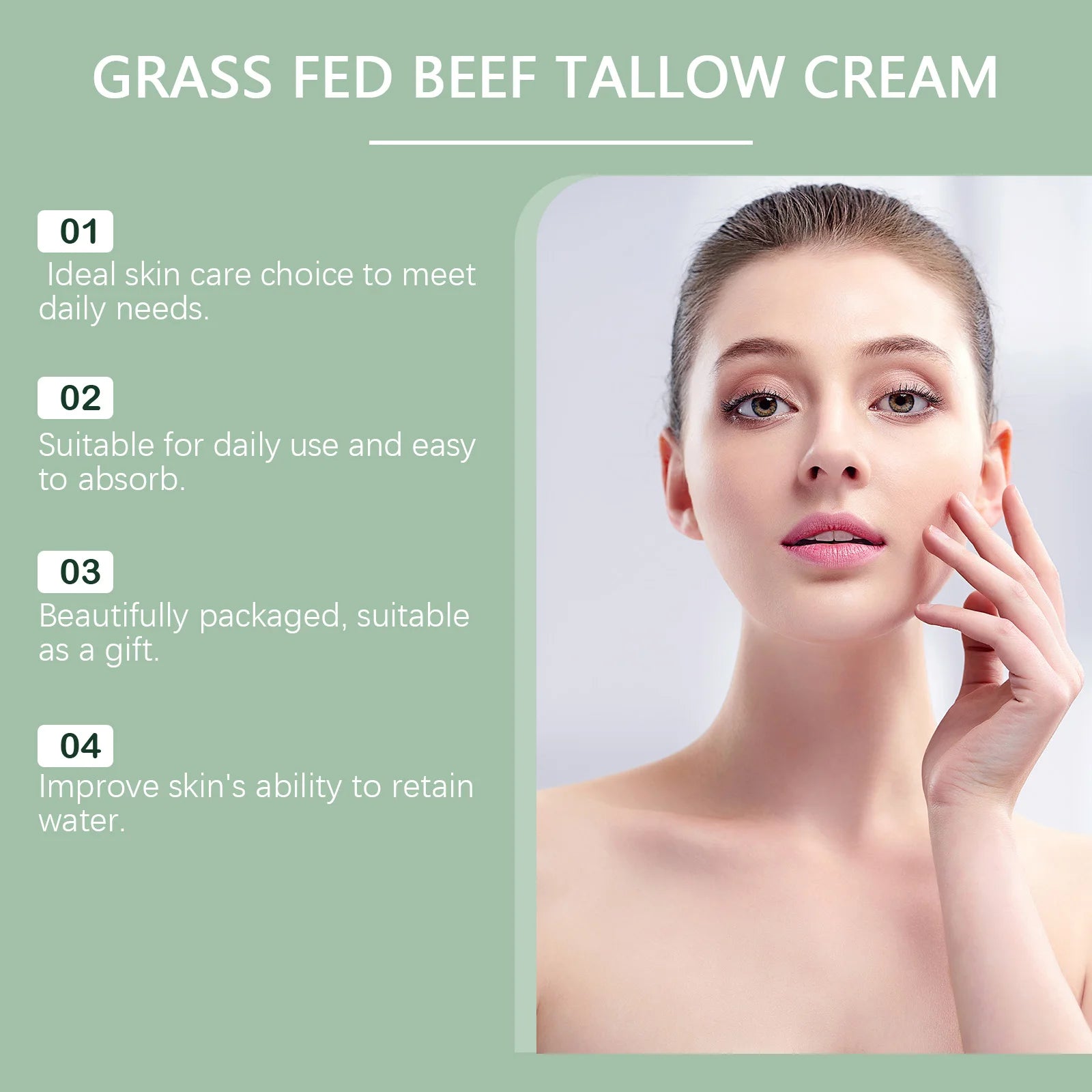 1/2/3Pcs Tallow Face Cream Lasting Moisturizing Body Lotion