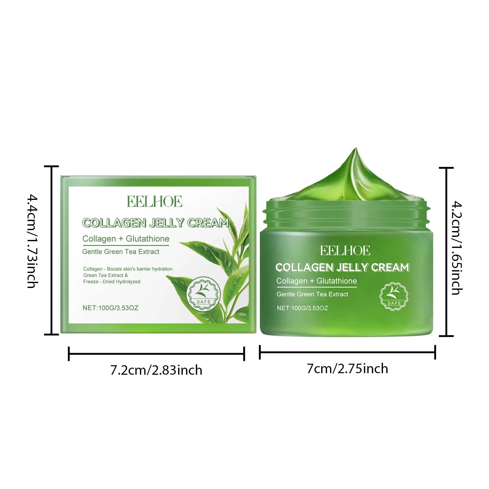 Green Tea Collagen Jelly Cream