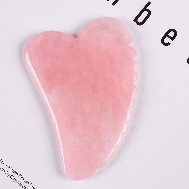 Rose Quartz Facial Gua Sha Tools
