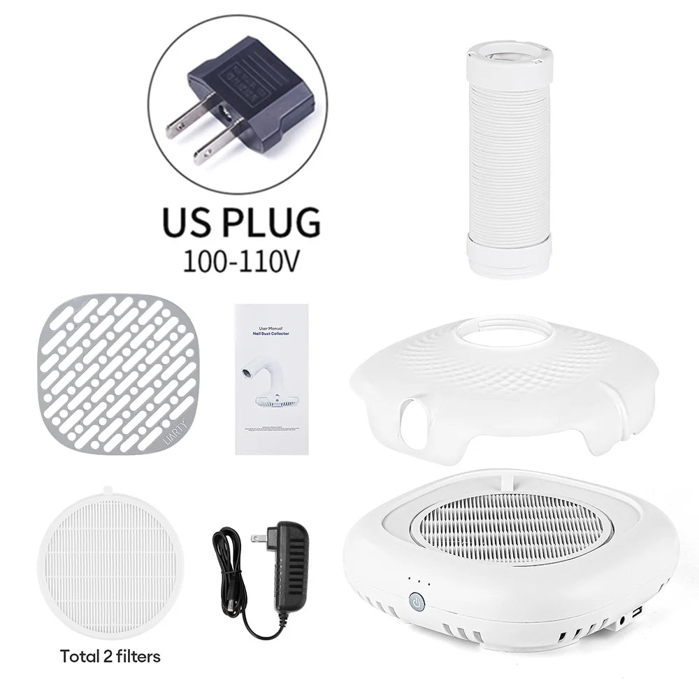 130W Super Suction Brushless Nail Dust