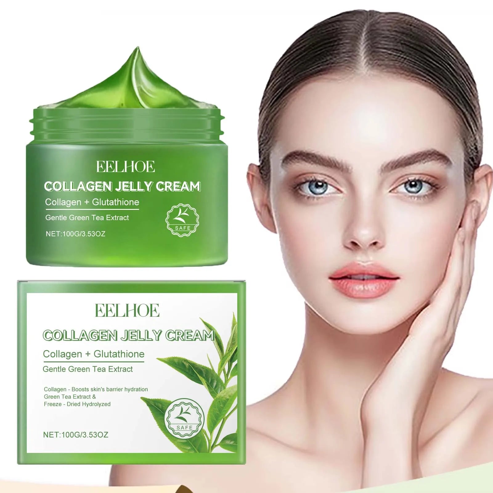 Green Tea Collagen Jelly Cream
