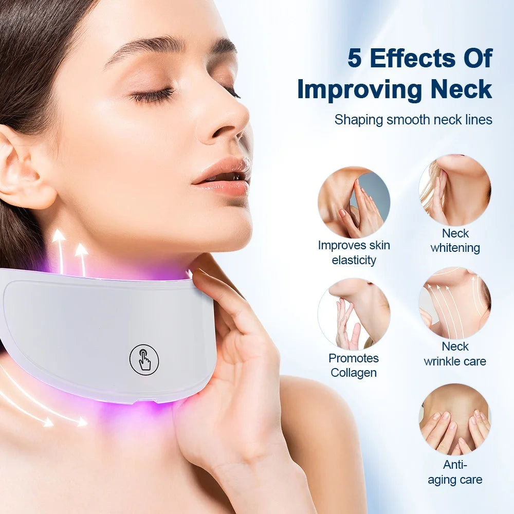 Neck LED Mask 7 Colors Photon Anti-Wrinkle