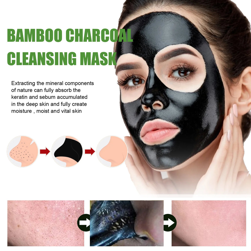 Bamboo Charcoal Facial Blackhead Remover Mask