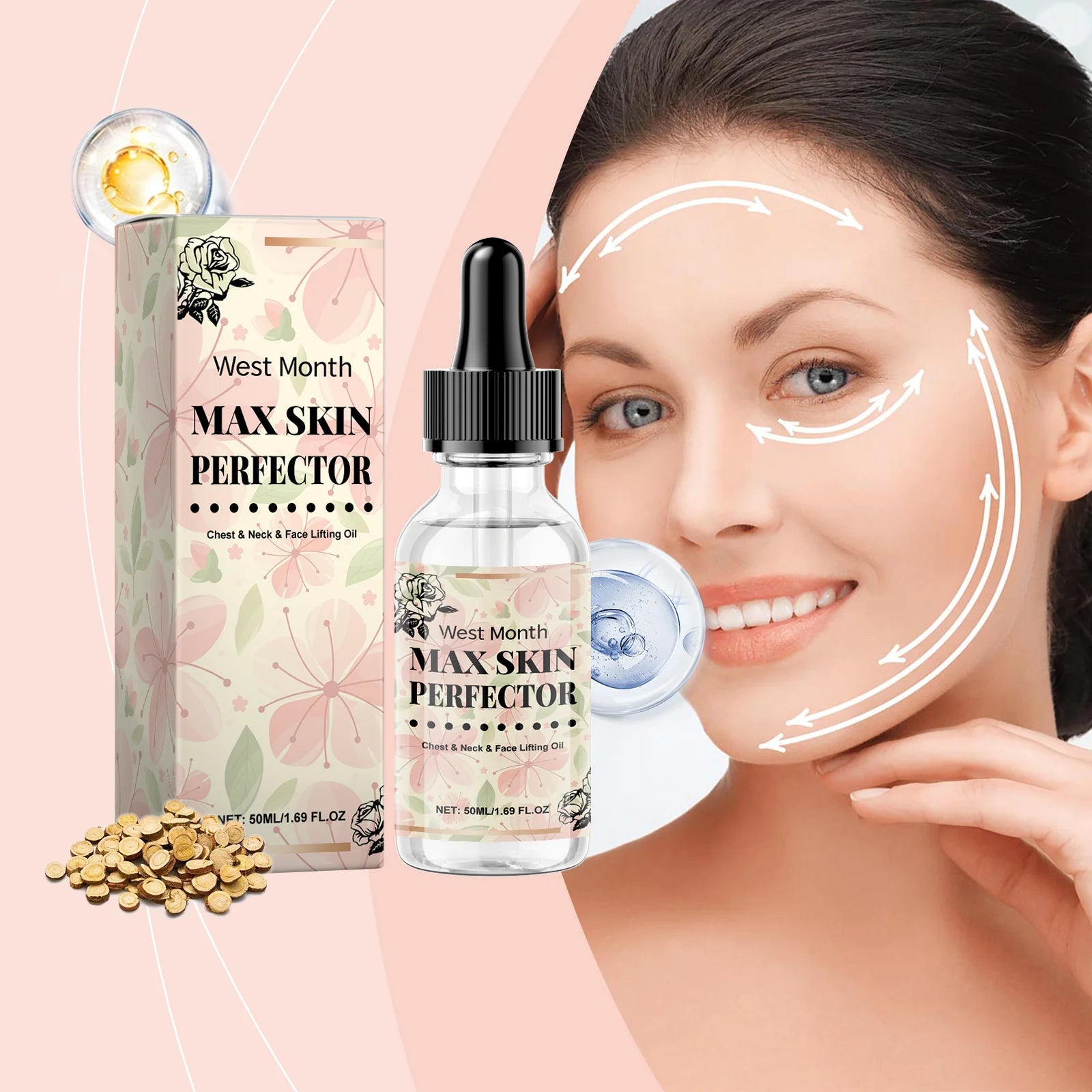 Chest Neck Face Lifting Oil