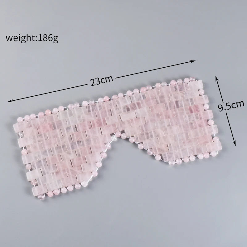 Natural Rose Quartz Eye Mask Massager