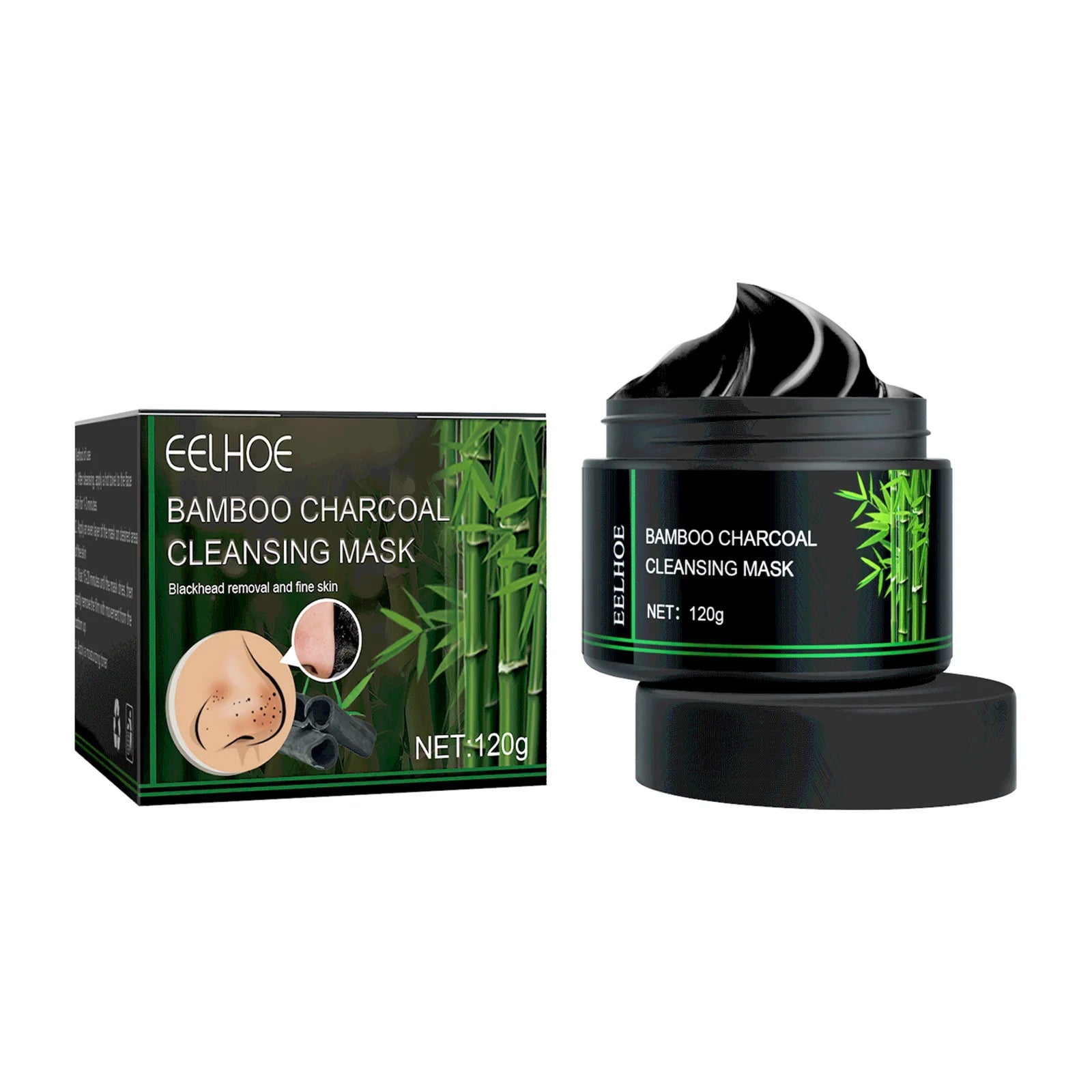 Bamboo Charcoal Facial Blackhead Remover Mask