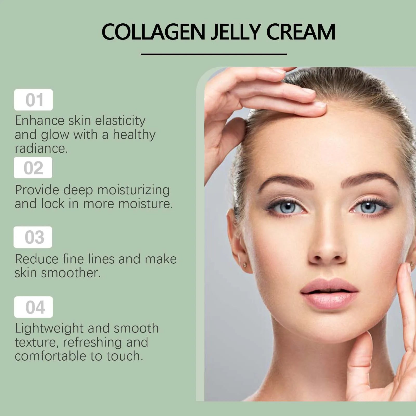 Green Tea Collagen Jelly Cream