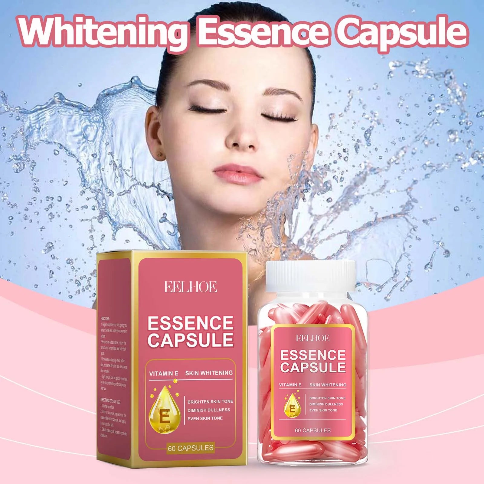 60Pcs Hyaluronic Acid Capsules Essence
