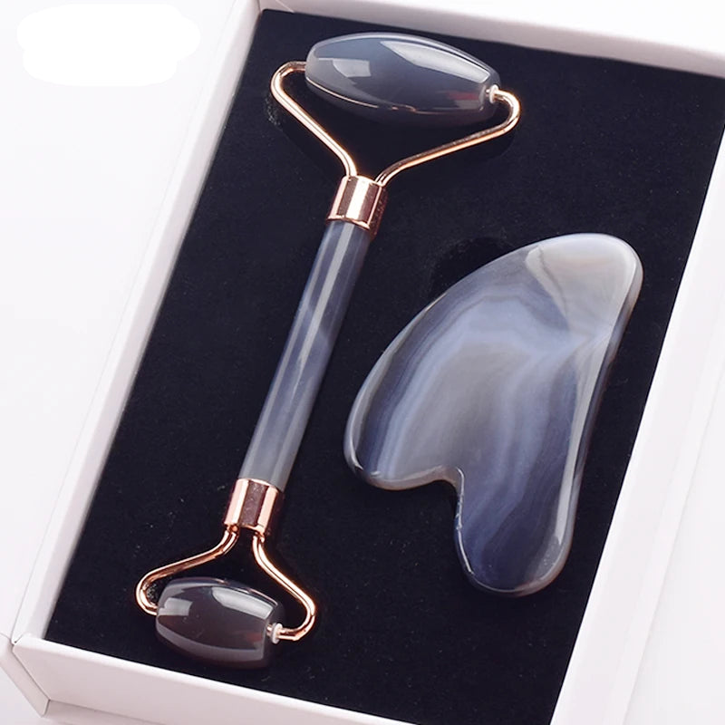 Grey agate Jade Roller Massager