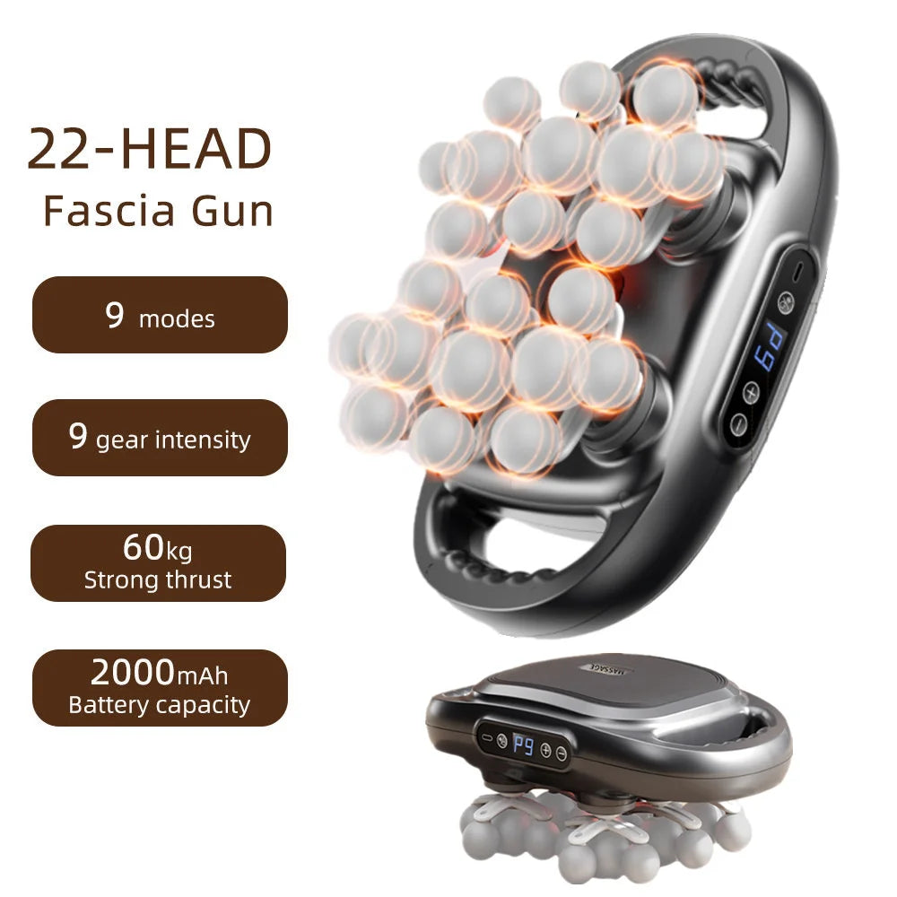 22-Head Fascia Gun High-Frequency Vibration
