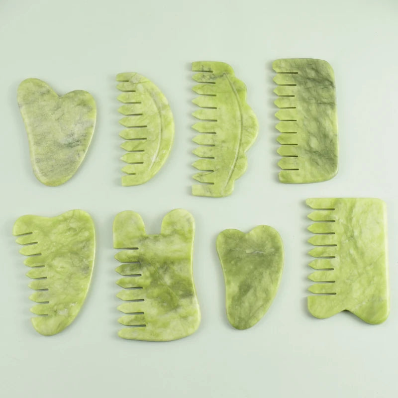 100% Natural Jade Stone Gua Sha Skin Massager