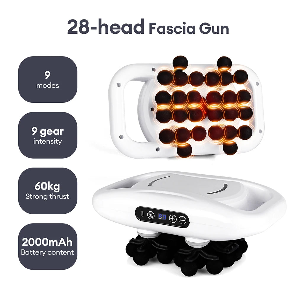 22-Head Fascia Gun High-Frequency Vibration