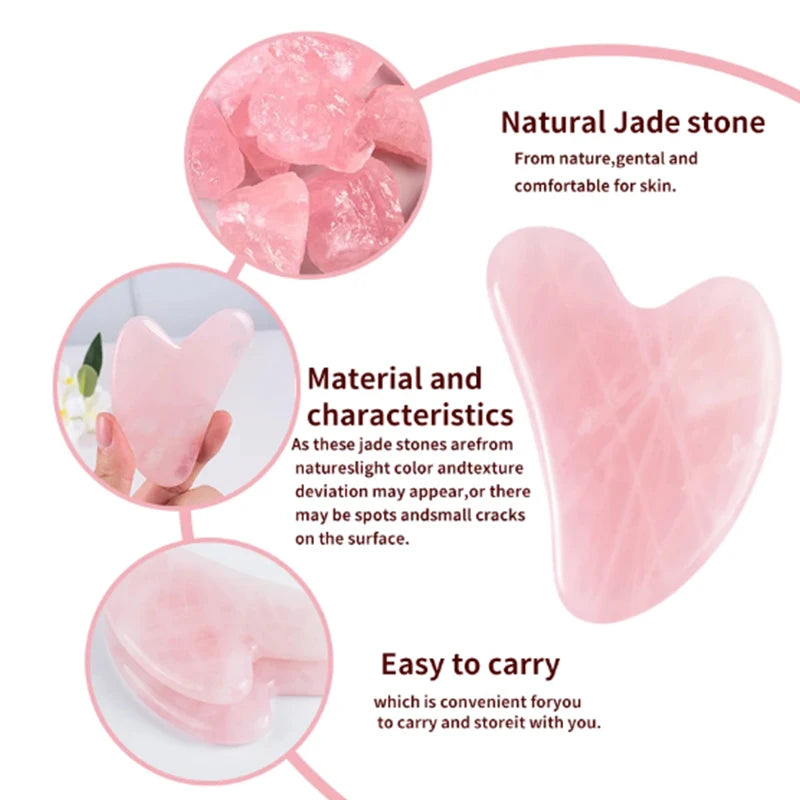 Natural Stone GuaSha Jade