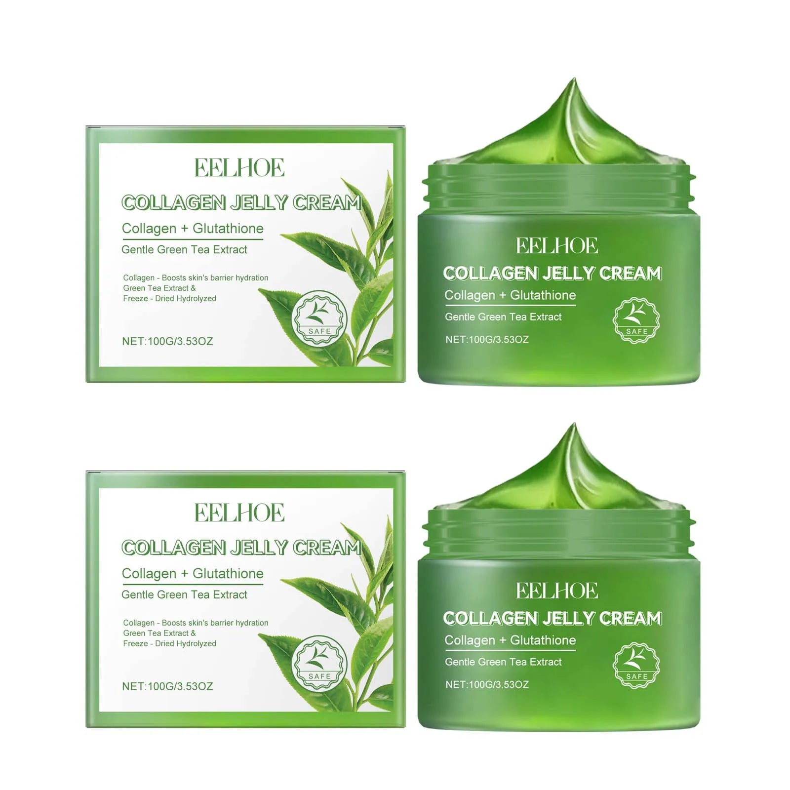 Green Tea Collagen Jelly Cream