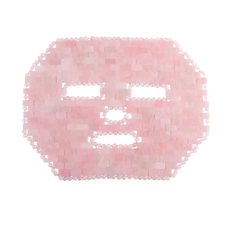 Rose Quartz Face Mask Cold Therapy 100% natural