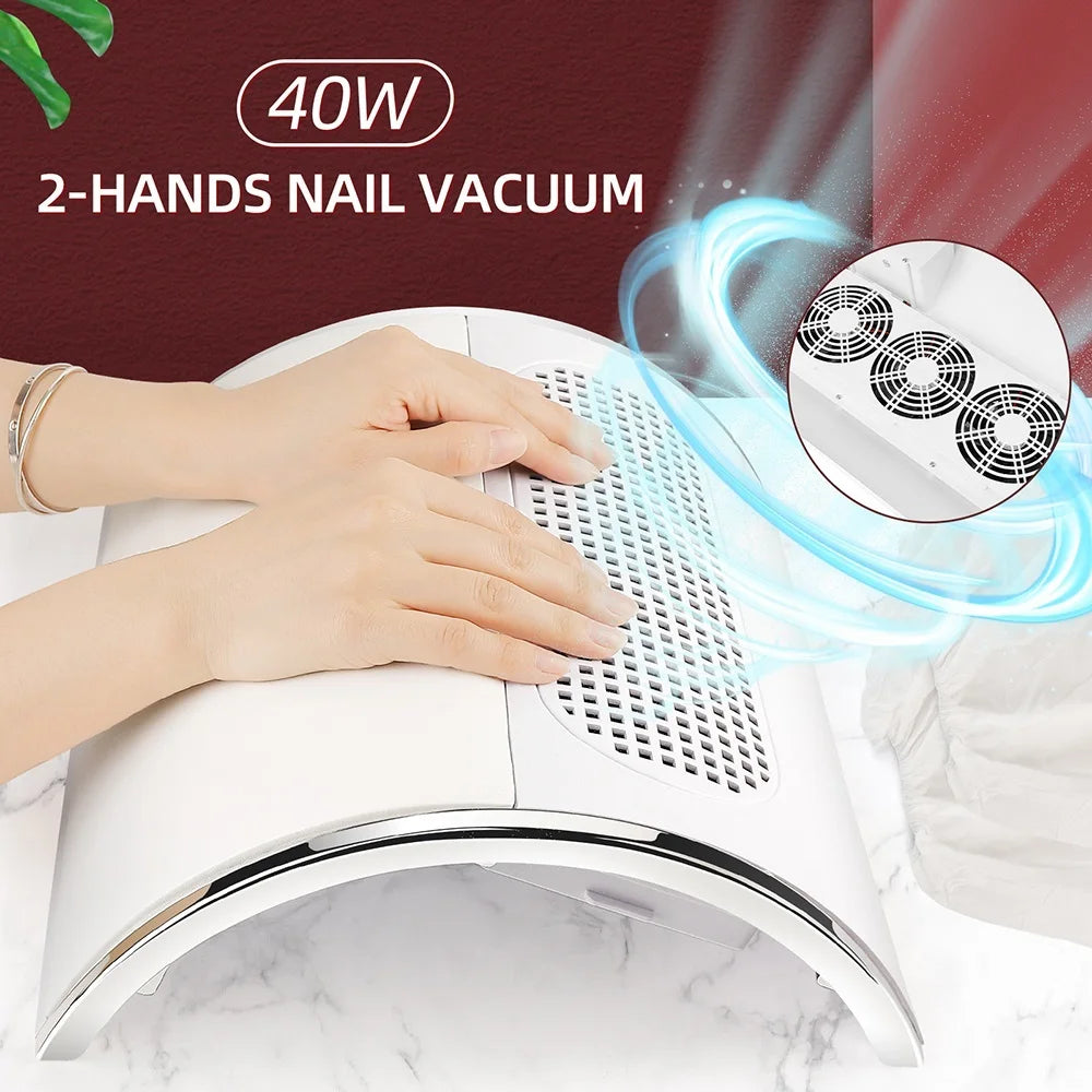 3 Fans Powerful Suction Professional Nail Dust Collector