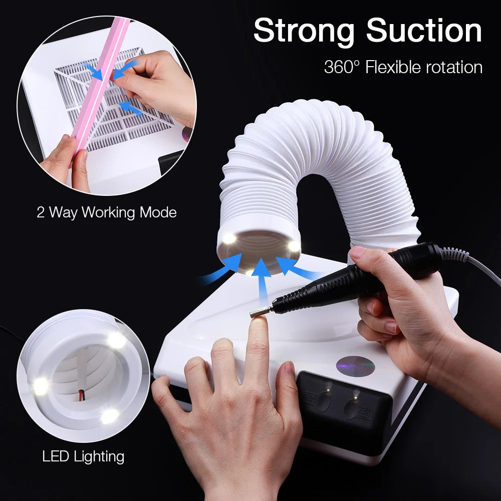 60W Double Use Nail Dust Collector