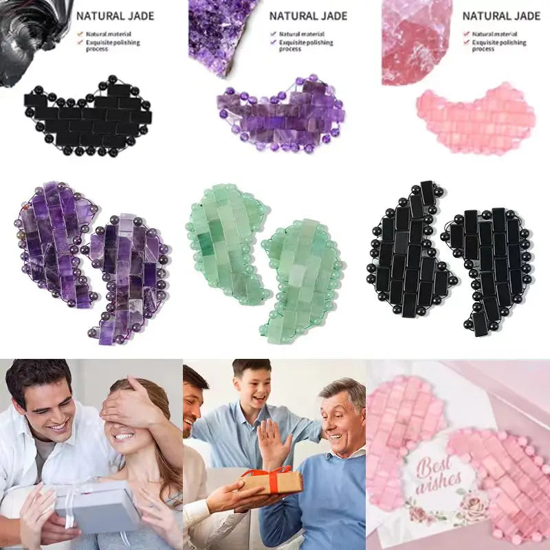Jade Eye Massager Pressotherapy Sleeping Mask Natural