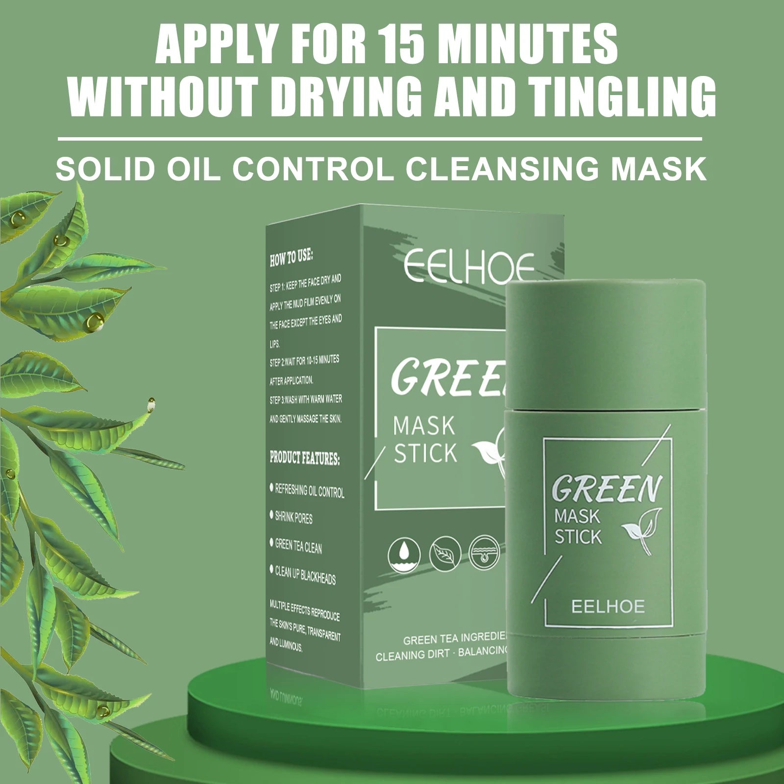 Green Tea Solid Mask Face Clean Mask